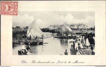 CPA Thio Neukaledonien, Un dimanche au Port de la Mission