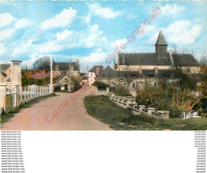 41.  NOYERS SUR CHER .  Vue générale . L'Eglise .