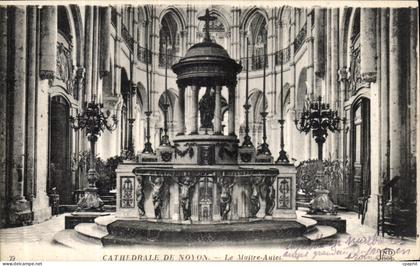 CPA Cathedrale De Noyon Le Maitre Autel