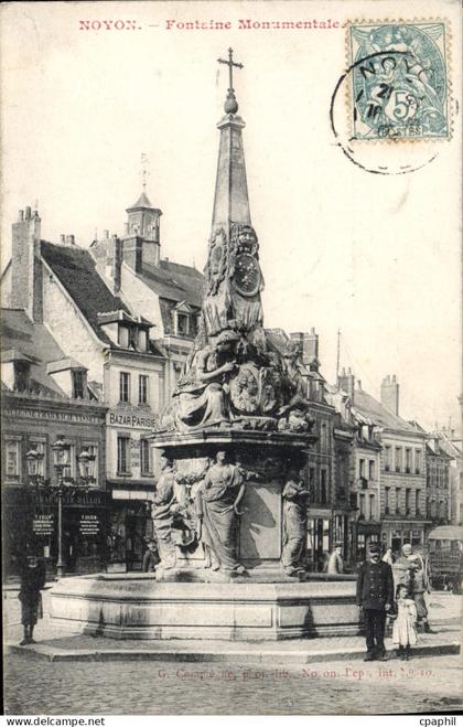 CPA Noyon Fontaine Monumentale
