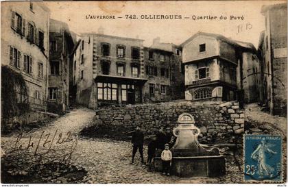 CPA OLLIERGUES Quartier du Pave (461115)