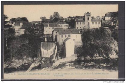 64 - Oloron-Sainte-Marie - Les Fontaines du Moulin et de l'Etablissement Thermal