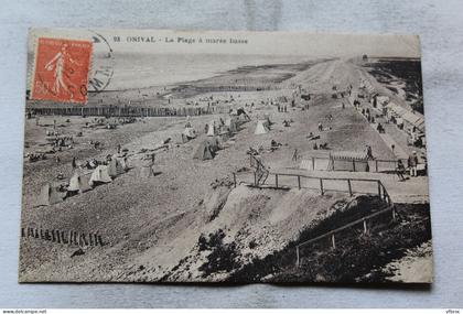 Onival, la plage à marée basse, Somme 80