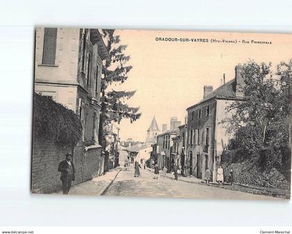 ORADOUR SUR VAYRES: Rue Principale - état