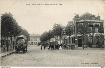 CPA ORCHIES - Avenue de la Gare (136012)