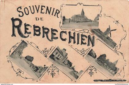 [-15%] FRANCE - Souvenir de Rebrechien - multi-vues de différents endroits - monuments - édifices - Carte Postale Ancien