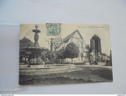 ORLEANS Eglise Saint Paterne Petite Animation Carte Postale Postcard
