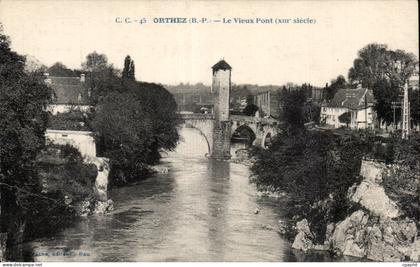 CPA Orthez Le vieux pont