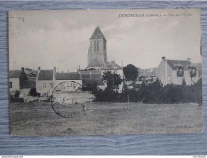 Cpa Ouistreham (14) vue sur l'église