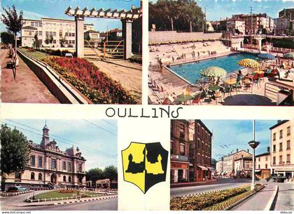69 - Oullins - Multivues - Blasons - Carte dentelée - CPM - Voir Scans Recto-Verso
