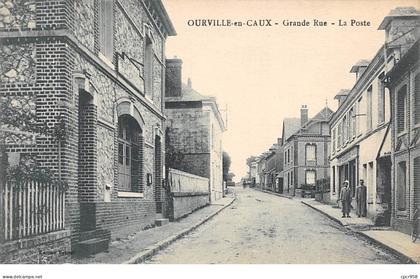 76 .n° 110247 . ourville en caux . grande rue . la poste .