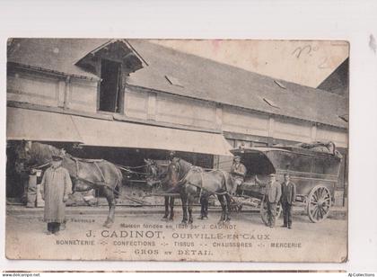 AJC - Ourville en caux - J. CADINOT - tissus chaussures Mercerie