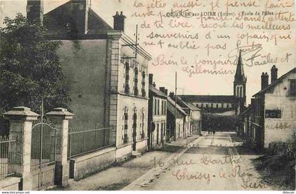 45 - Ouzouer sur Loire - Ecole des Filles - Correspondance - CPA - Voyagée en 1930 - Voir Scans Recto-Verso