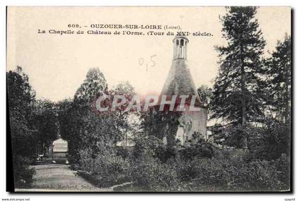 CPA Ouzouer sur Loire Loiret La Chapelle du Chateau de l'Orme Tour du XVI slecle