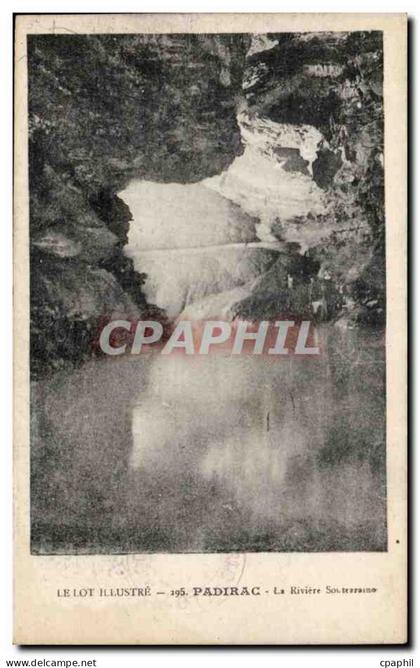 Padirac CPA La riviere souterraine