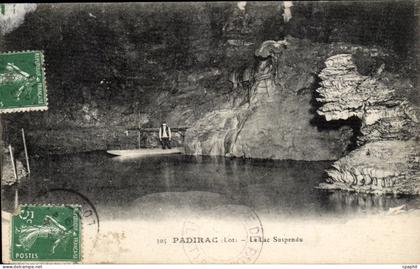 Padirac CPA Le lac suspendu