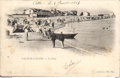Palavas les flots CPA la plage