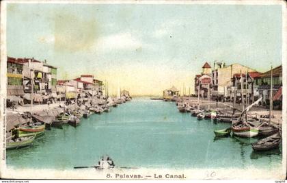 Palavas les Flots CPA le canal