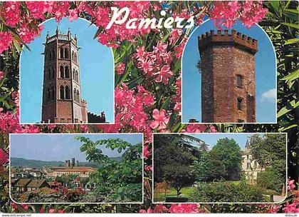 09 - Pamiers - Multivues - Fleurs - CPM - Voir Scans Recto-Verso