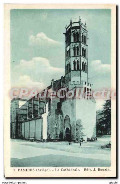 CPA Pamiers Ariege La Cathedrale