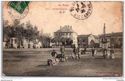 81 PAMPELONNE - vue du foirail