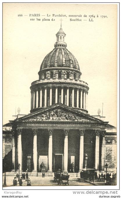 Le Pantheon postcard not travelled bb