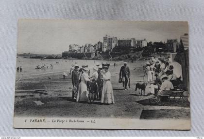 Paramé, la plage à Rochebonne, Ille et Vilaine 35