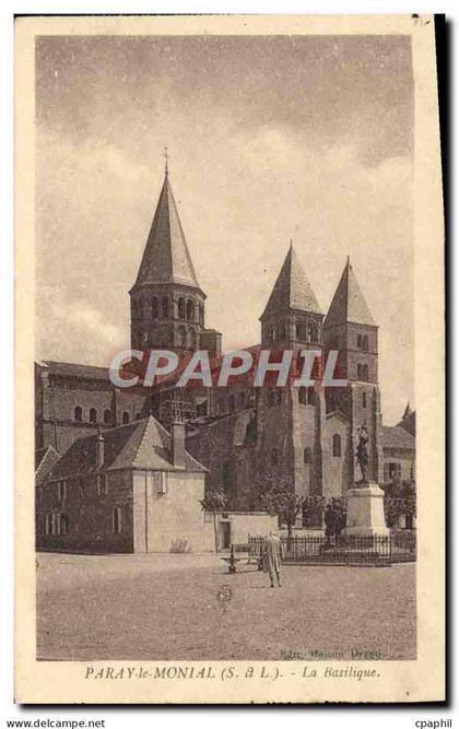 CPA Paray le Monial La Basilique