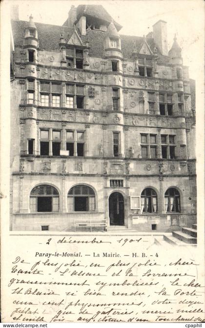 CPA Paray Le Monial La Mairie