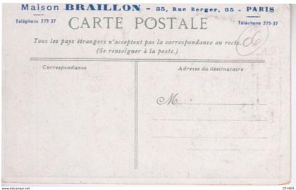 75 - PARIS  1° ARRONDISSEMENT -  MAISON BRAILLON 35 RUE BERGER - CPA CANNES 06 -  BATEAU DE PECHE VOILIER
