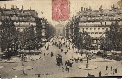 CPA Paris L'Avenue de I'Opera