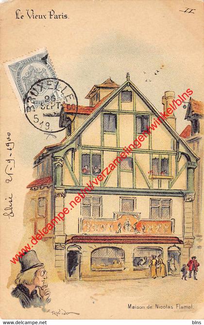 Maison de Nicolas Flamel - 1900 - le Vieux Paris - Paris III - (75) Paris