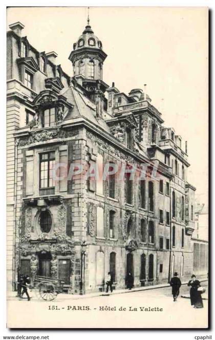Paris CPA Hotel de la Valette