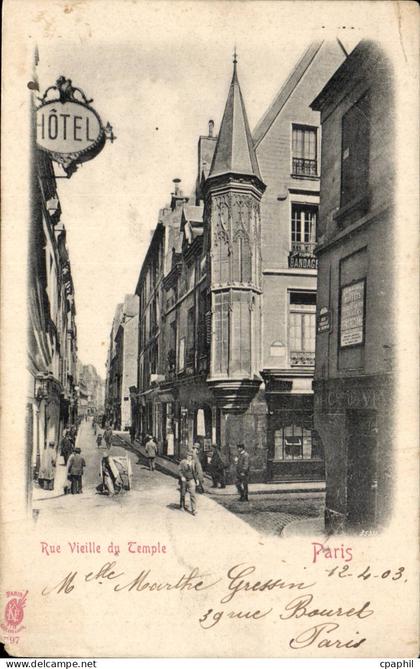 Paris CPA Rue vieille du temple