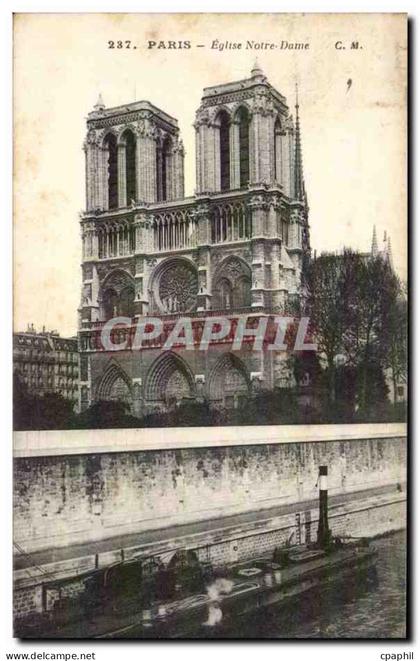 Paris CPA Eglise Notre Dame