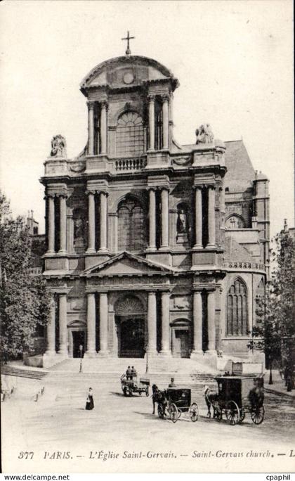 Paris CPA Eglise Saint Gervais