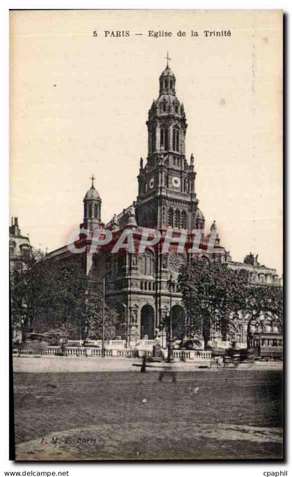 CPA Paris Eglise de la Trinite