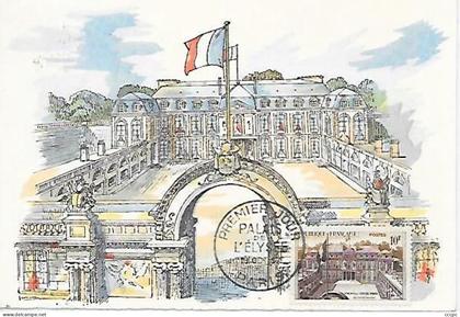 CPM Paris Palais de l'Elysée carte 1er jour 19 Oct 1957