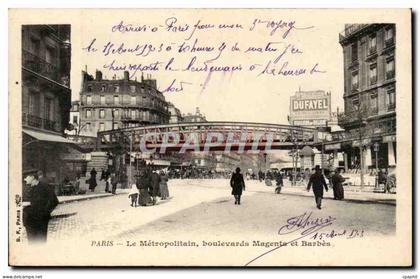 Paris 10 - Boulevards Magenta et Barbes - La Metropolitaine Metro CPA