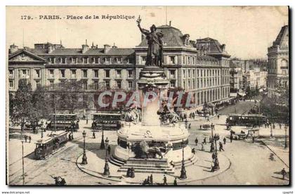 Paris - 10 - Place de la Republique - CPA