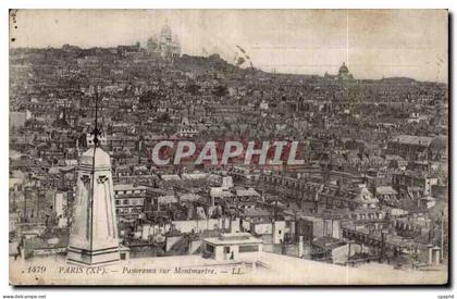 Paris - 11 - Panorama sur Montmartre - CPA