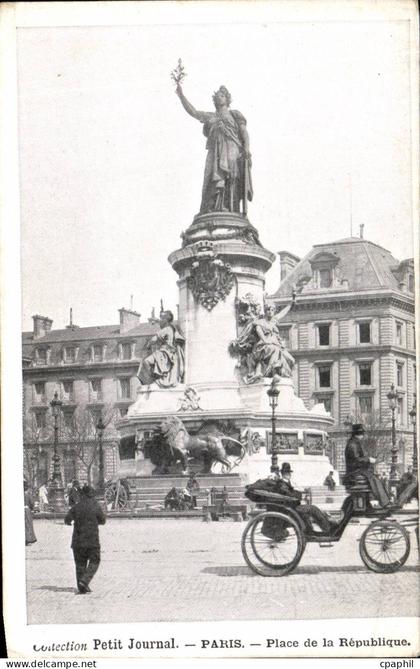 Paris - 11 - Place de la Republique - automobile - Collection Petit Journal CPA
