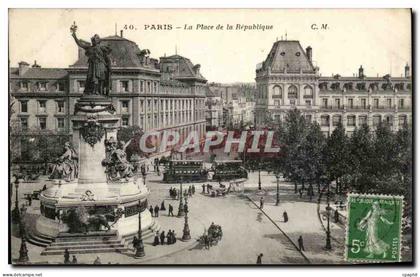 Paris - 11 - Place de la Republique - CPA