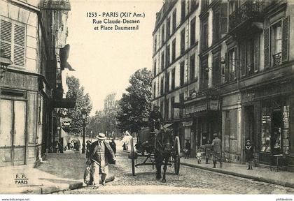 PARIS  12 eme arrondissement   rue Claude decaen place Daumesnil