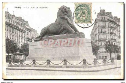 Paris - 14 - Le Lion de Belfort CPA