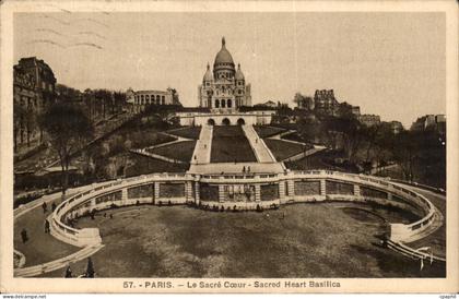 Paris - 14 - Le Sacre Coeur CPA