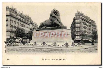 Paris - 14 - Lion de Belfort CPA