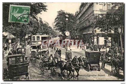 Paris 14 - Montmartre - Carrefour Drouot - Cheval - CPA