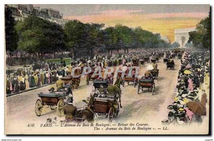 Paris - 16 - Avenue du Bois de Boulogne - Retour des Courses CPA