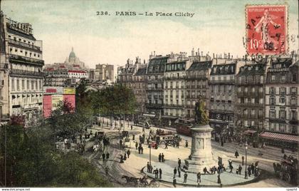 Paris - 17 - La Place Clichy CPA